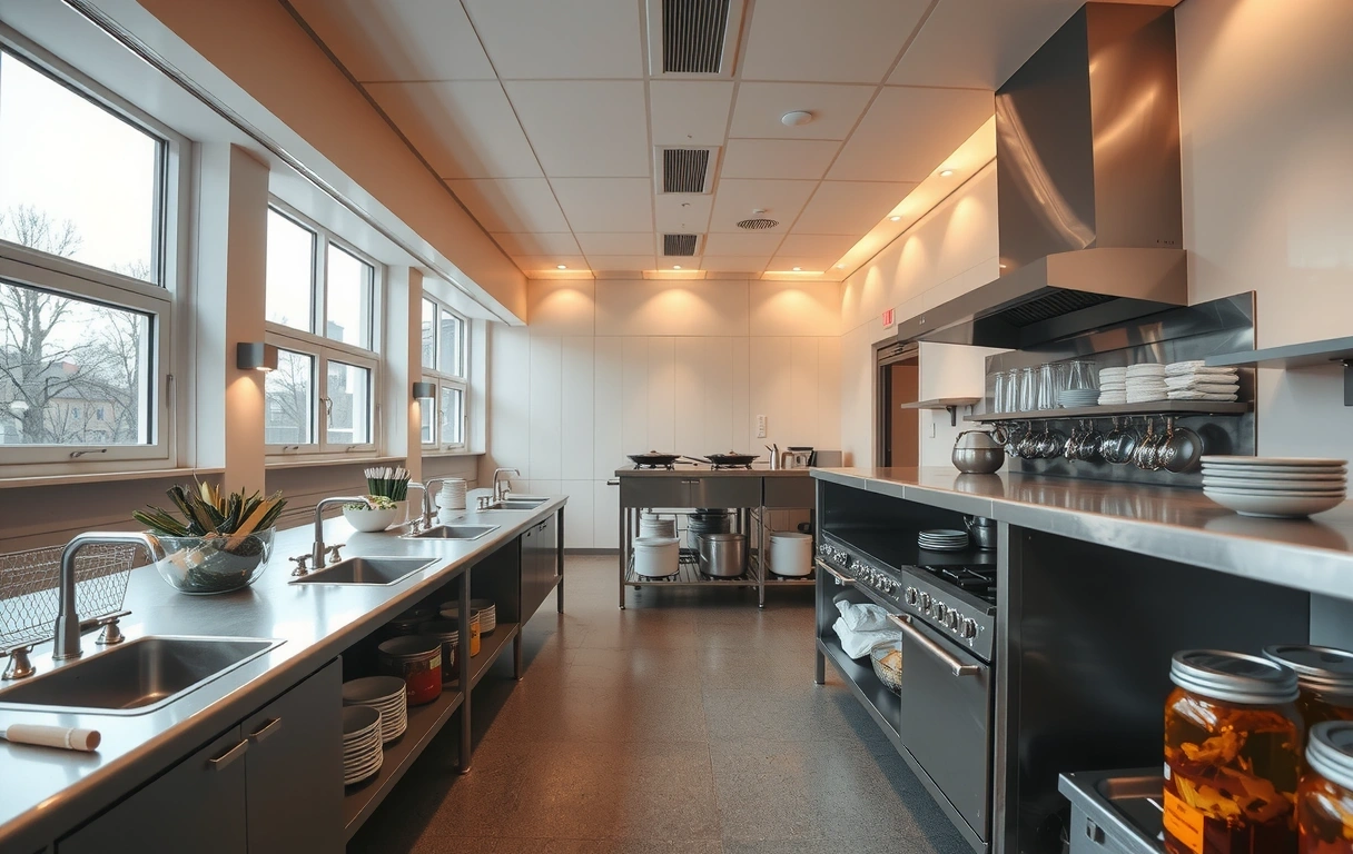 Cocina profesional de la Escuela Luna